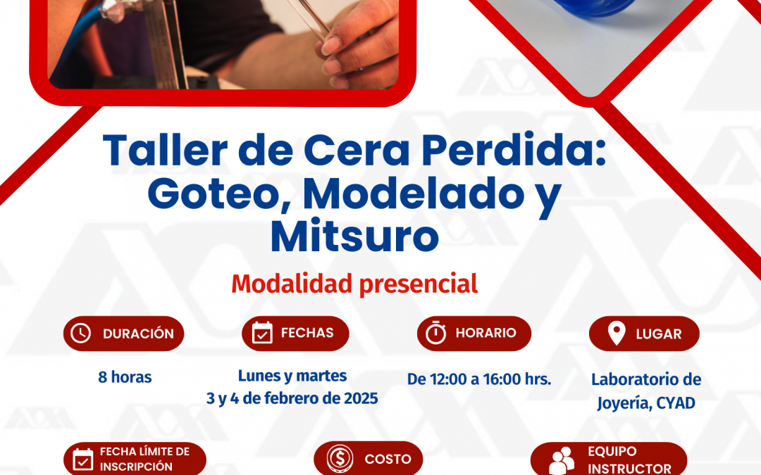 Taller de Cera Perdida: Goteo, Modelado y Mitsuro