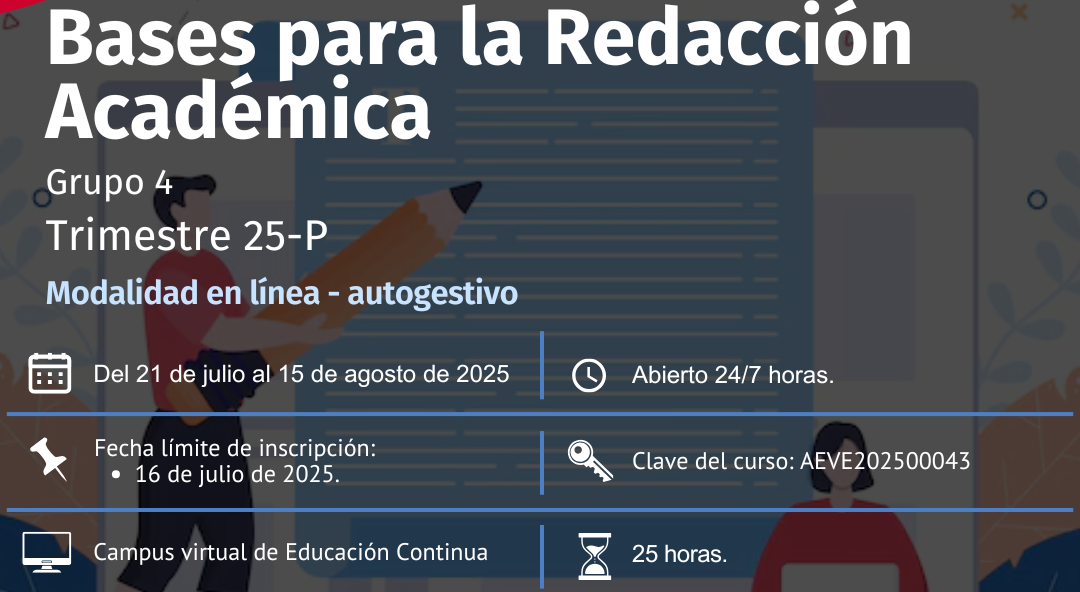 Curso en Línea: Bases para la Redacción Académica (Autogestivo)