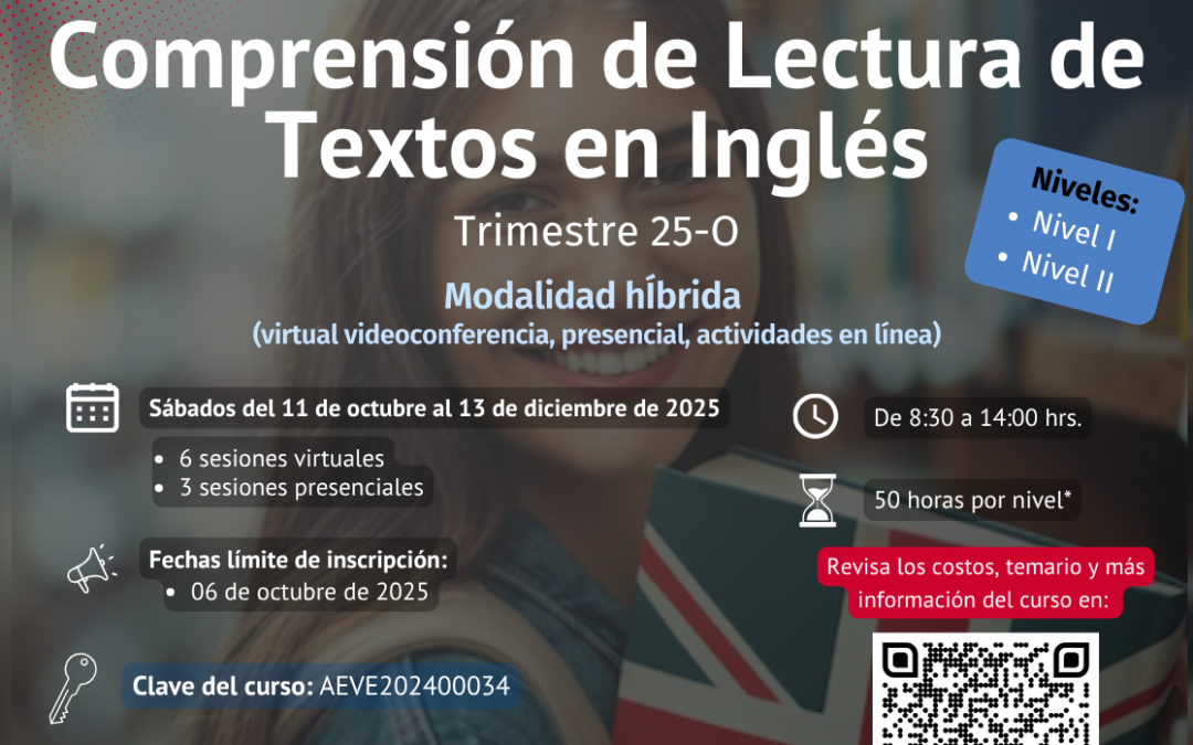 Comprensión de Lectura de Textos en Inglés, Trimestre 25-O Híbrido (virtual/presencial)