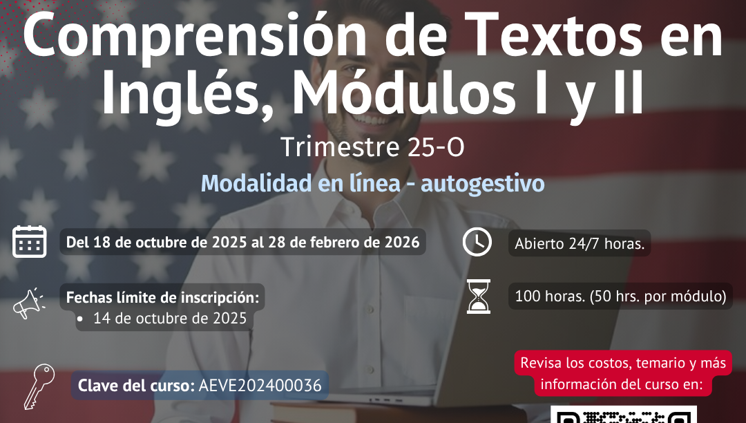 Comprensión de Textos en Inglés, Módulos I y II, Trimestre 25-O (Autogestivo)