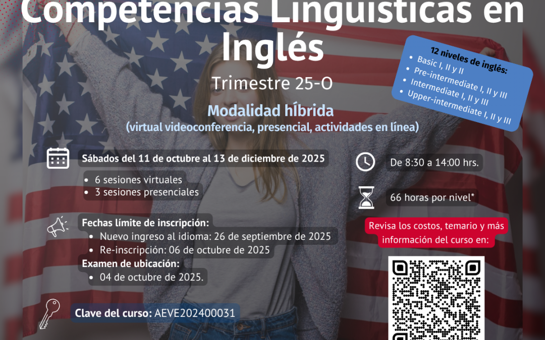 Competencias Lingüísticas en Inglés LE, Trimestre 25-O Híbrido (virtual/presencial)